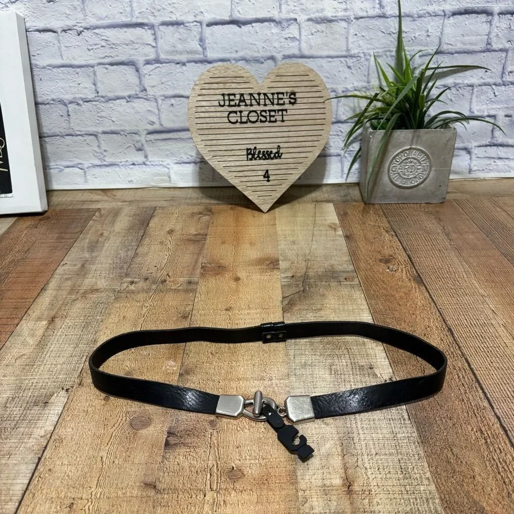 CHICO'S GENUINE LEATHER MADE IN USA BELT SIZE M/L